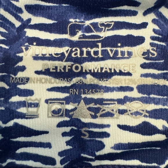 Vineyard Vines Womens Leggings Performance Capri Blue & White Pattern Size Small - Picture 6 of 10